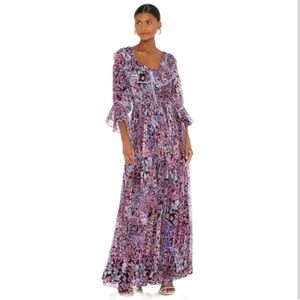 Love Shack Fancy Judah Midnight Light Maxi Dress Size 4